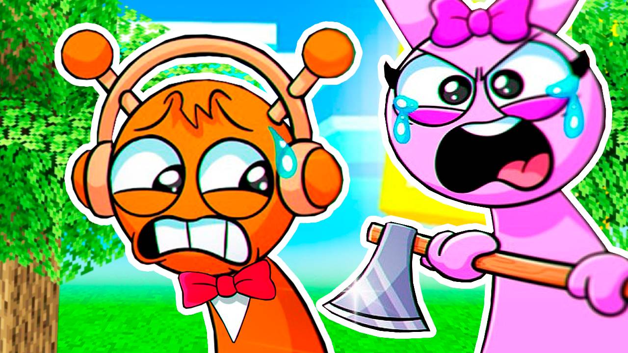 ЗАЧЕМ ПИНКИ НАПАЛА на ОРЕНА СПРУНКИ в МАЙНКРАФТ смотреть онлайн