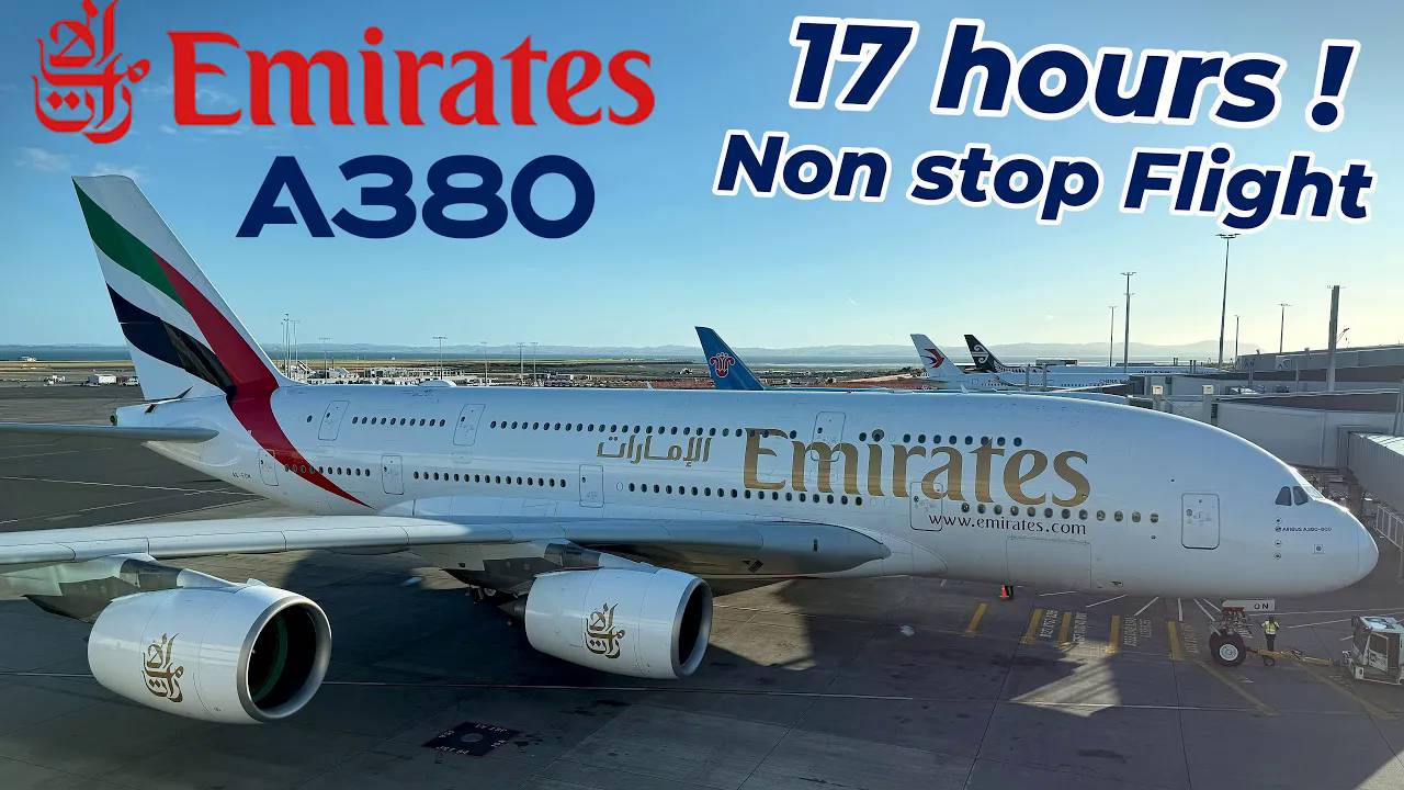 World Longest Airbus A380 Flight ! Auckland To Paris - Premium Eco ⧸ Emirates (via Dubai DXB)