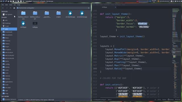 ArcoLinux : 937 Where To Find Information About Qtile And Its Possibilities