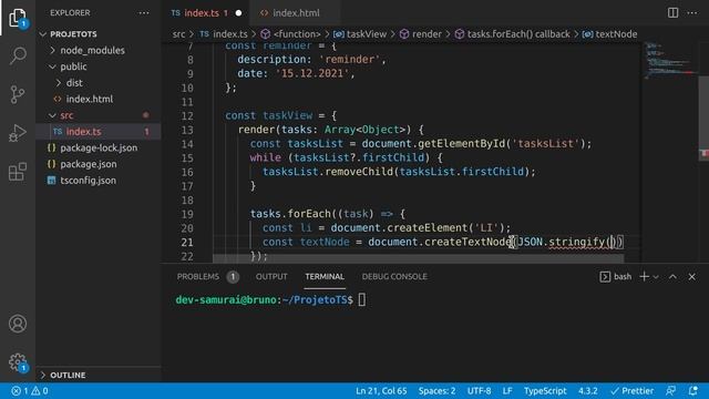 TypeScript - TODO List - C1U1A2 - Todos e Reminders смотреть онлайн