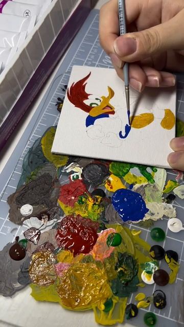 Стена воспоминаний Вуди Вудпекер  #дятелВуди #рисование #diy #творчество #хобби #рукоделие