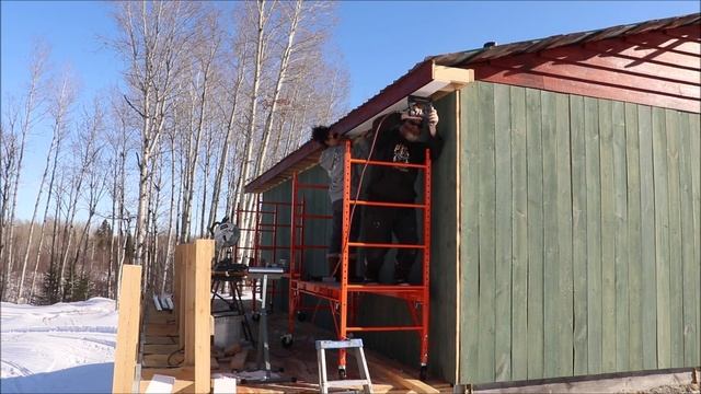 WOW...What A Difference/ Homemade D.I.Y Soffit For Our Off Grid Home