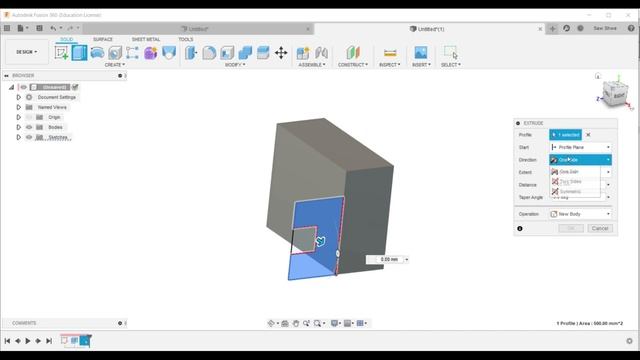 Fusion 360 Tutorial For Beginner, Part-11 смотреть онлайн
