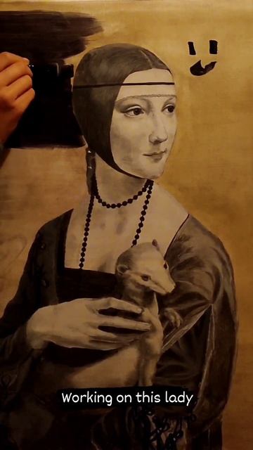 Leonardo Da Vinci's "Lady with an Ermine". Work in Progress . Stay tuned 🤎 смотреть онлайн