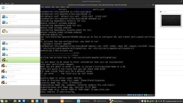 Servicios de red: Configurando acceso seguro mediante HTTPs en Apache2 en Linux смотреть онлайн