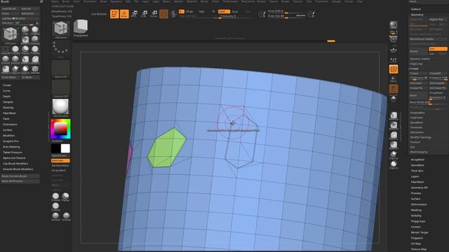 063 ZBrush 2021.5 - ZModeler Slice Edge, Slice Point, Poly Fil, and Crease Shortest Path! смотреть онлайн