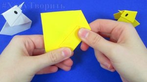 Оригами цыпленок. Легкие оригами для начинающих