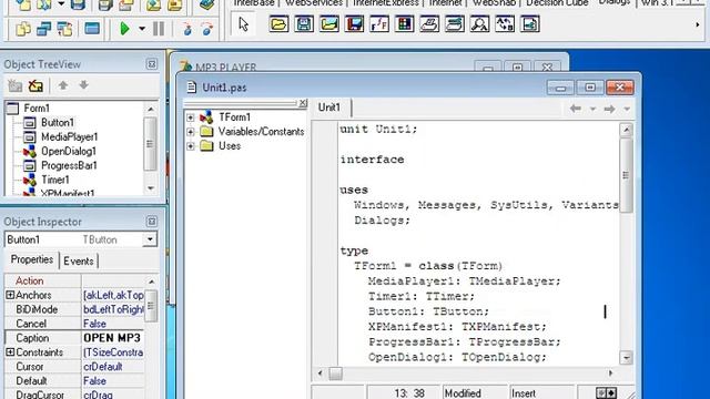 Cara Membuat MP3 Dengan Borland Delphi 7 Enterprise Edition. смотреть онлайн
