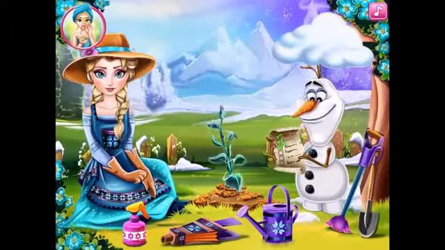 Frozen Elsa Ice Flower game online смотреть онлайн