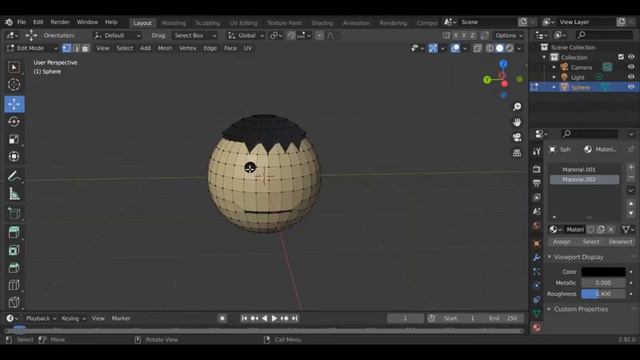 How to make face like MJO in blender 2.9b। Blender tutorial #1 смотреть онлайн