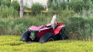 Арктический снегоболотоход РЫСЬ-Квадро! Мегашина 1750х720! Самый больший в стране квадрик!!!