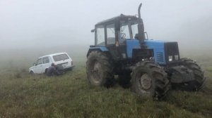 Нива так застрял Трактор Беларус 1221 даже ели вытащил 2019