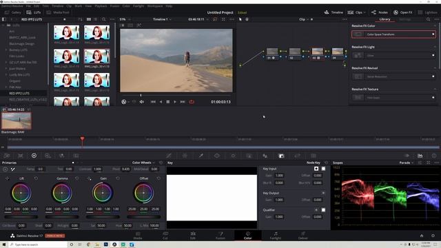 5 minute BMPCC to RED color grade | Davinci Resolve смотреть онлайн