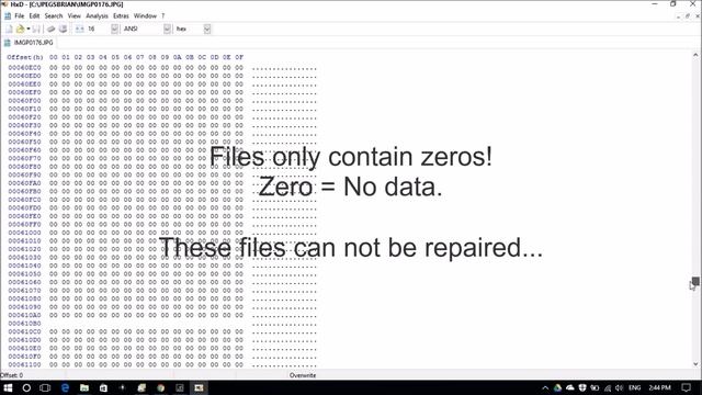 Check a corrupt JPEG file using a hex editor смотреть онлайн