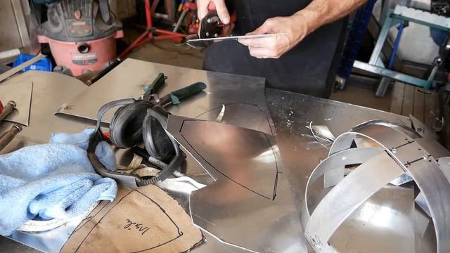 All aluminum viking helm (Spangenhelm) from sheet aluminum. pt 1 смотреть онлайн