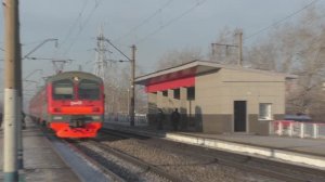 Поезда России на скорости в городе Красноярске | Железная дорога в Сибири