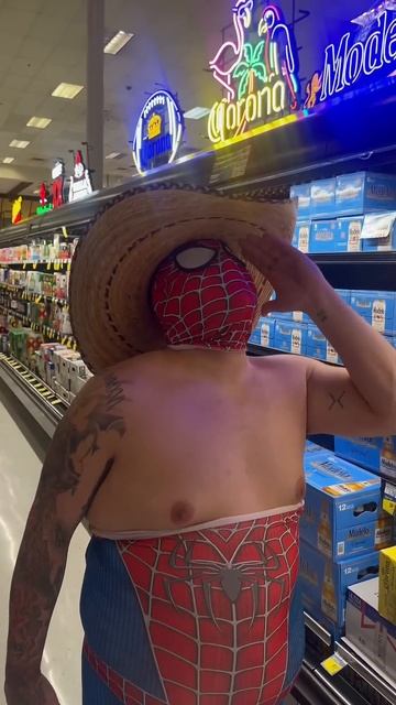 Spider-Man at fiesta YEESSAA! #spiderman #shorts