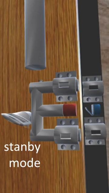 Auto Lock Door Wth Magnet {3D} #doorlock #combinationdoorlock #lock