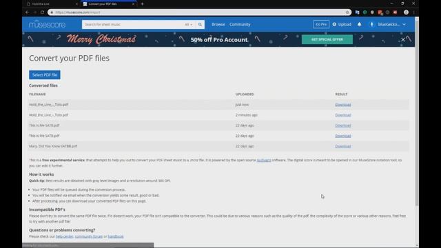 How to convert a PDF into a Musescore file смотреть онлайн