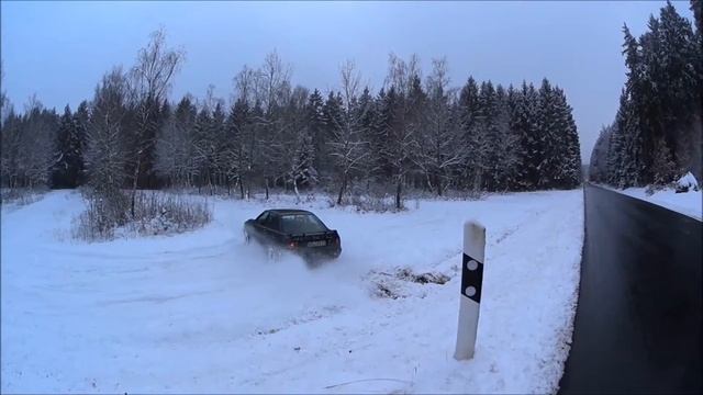 Audi 90 quattro slow motion drift смотреть онлайн