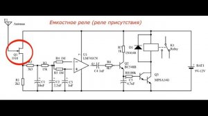 Емкостное реле (реле присутствия)  Cхема и полное объяснение работы.