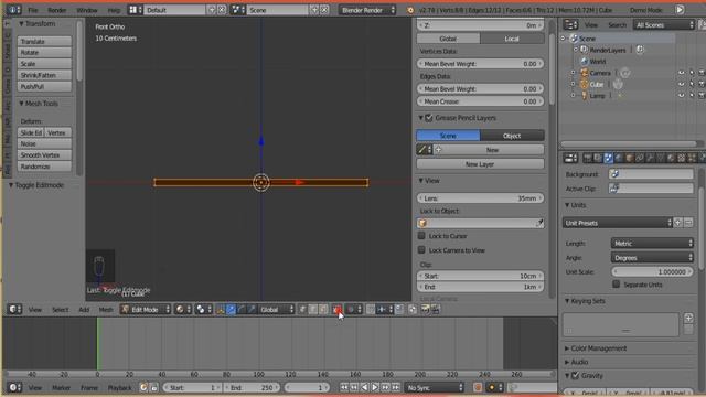 How to make a chamfer in Blender? смотреть онлайн