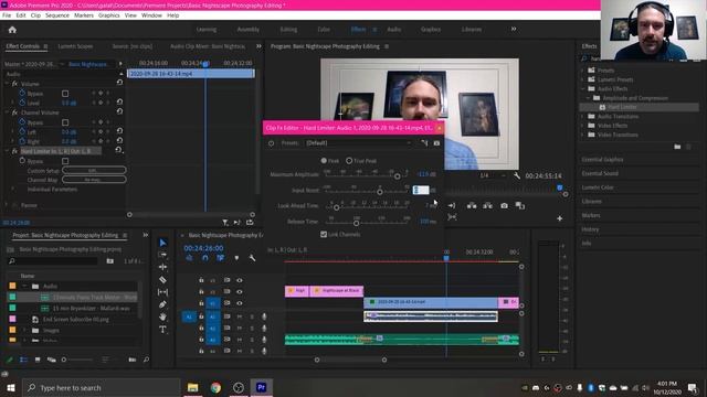 Audio Effect Hard Limiter In Premiere Pro CC (2020) смотреть онлайн