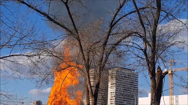 масленица сжигание чучела высотой 14 метров. Волгоград смотреть онлайн