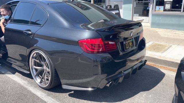 BMW F10 M5 Downpipe sound (valve open) смотреть онлайн