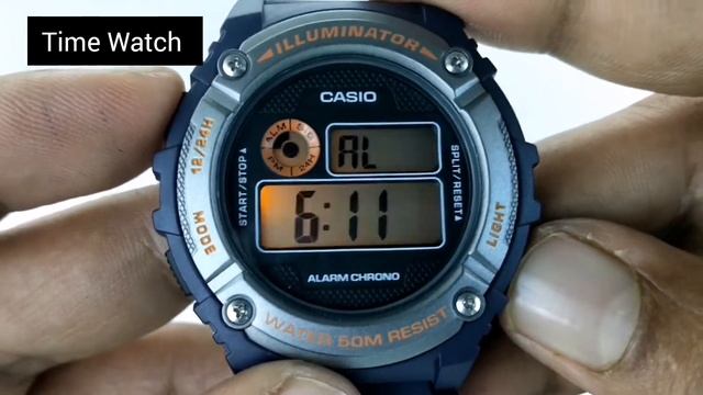 How To Time Adjust Casio W-216H- 2BVDF @timewatchdc