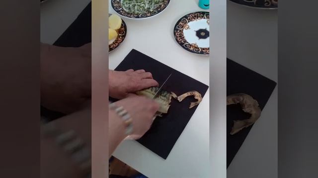 вкусная капченая рыба приготовленая на пару обед готов за 10 мин