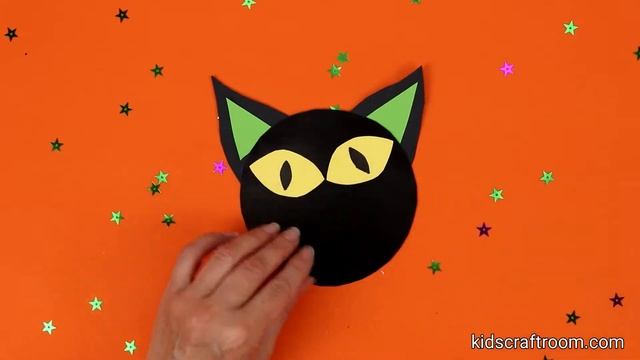 Halloween Black Cat Wreath Craft смотреть онлайн