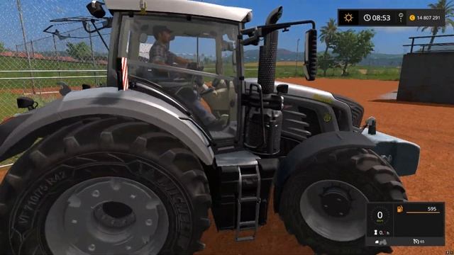 Farming Simulator 17 (CoursePlay) Удобрение поля дигестат.