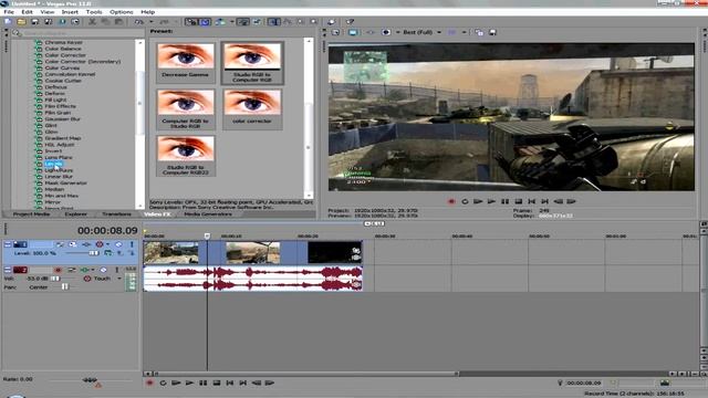 BatesAndBlake - Sony Vegas Pro 11 - Basic Colour Correction Tutorial смотреть онлайн