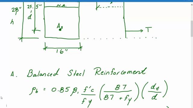 Structural engineering reinforced concrete design & analysis for flexural beam members Example 1A смотреть онлайн