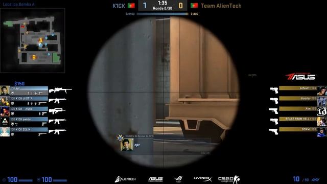 AlienTech CS:GO League Season II By ASUS - Ronda 1 - K1CK vs TEam AlienTEch - Part 1 смотреть онлайн