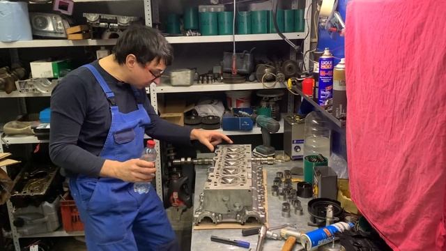 Подробно о ремонте ГБЦ на моторах Вольво. смотреть онлайн