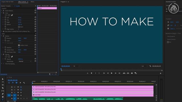 TEXT POP UP/IN EFFECT While Talking - Adobe Premiere Pro Tutorial смотреть онлайн