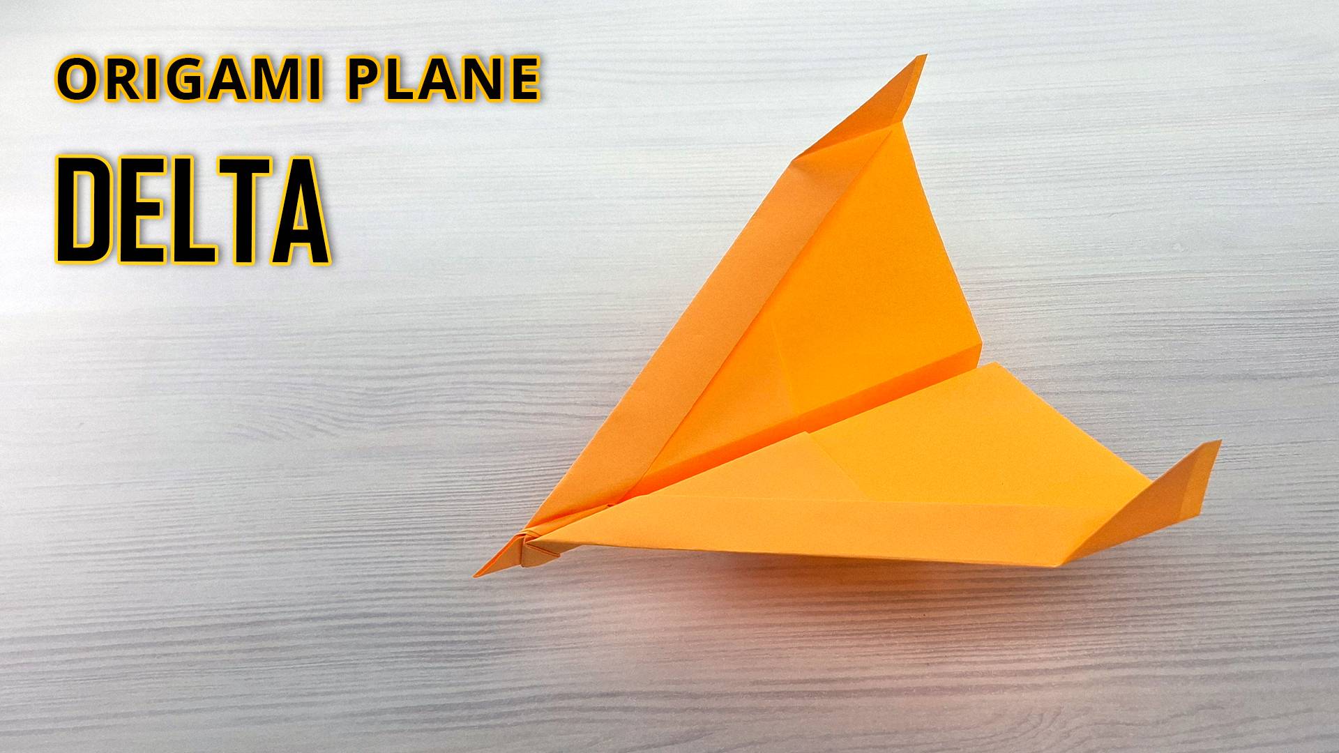 ✈ Дельта - Лучший бумажный самолет с треугольным крылом! смотреть онлайн