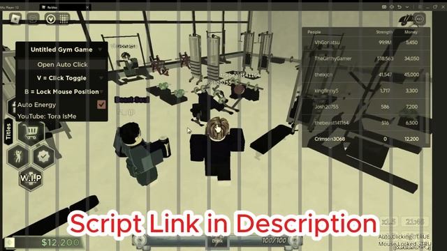 UNTITLED GYM GAME SCRIPT | UNLIMITED ENERGY ⚡ AUTOCLICK 🔥 FLUXUS 💥 ROBLOX смотреть онлайн