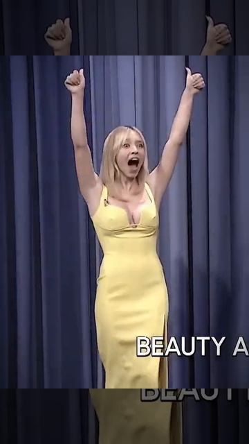Sydney Sweeney Beauty on Jimmay Fallon Show смотреть онлайн