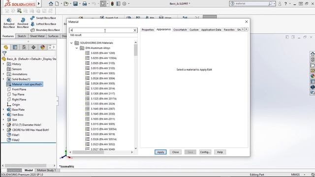 Material on SOLIDWORKS смотреть онлайн