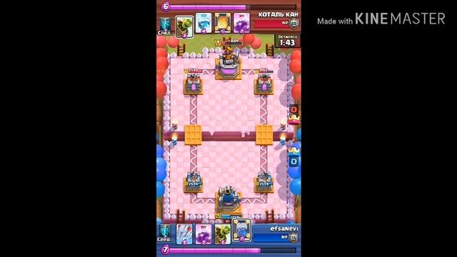 Clash Royale:Ничья с тремя коронами👑👑👑 смотреть онлайн