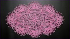 Овальная салфетка спицами - исправленная версия. Часть 2.