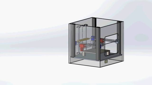 Solidworks Motion Study of a Cartesian Type 3D Printer смотреть онлайн