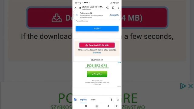 jak zrobić wersję gry na 44 Beta stumble guys na telefon смотреть онлайн