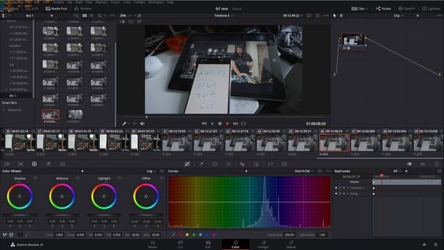 A7Siii codec decoding test on Davinci Resolve 16.1.2 Studio смотреть онлайн