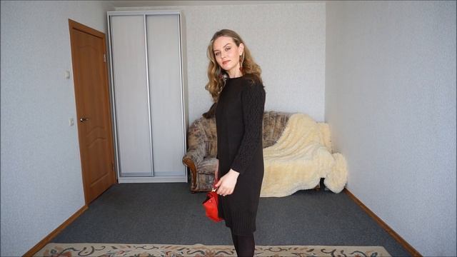 Платье связано. Три образа с ним. смотреть онлайн