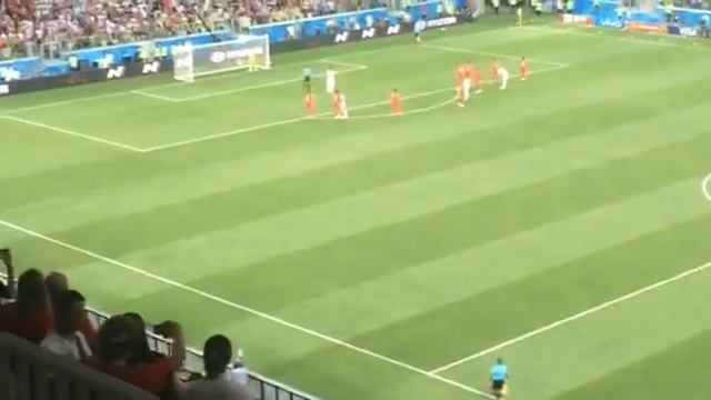 ЧМ 2018. Волгоград. Пенальти в ворота Англии. Вид с трибуны смотреть онлайн