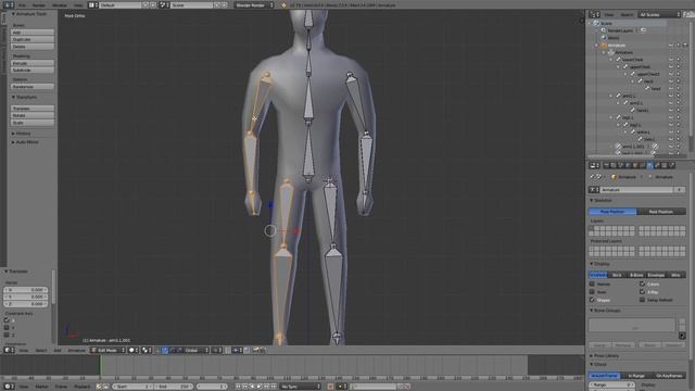 Rigging A Low Poly Game Character In Blender - Game Character Creation Episode 2 смотреть онлайн